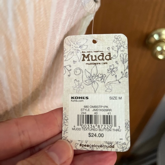 NWT! Junior’s Mudd Cropped Tank Top - Picture 3 of 4